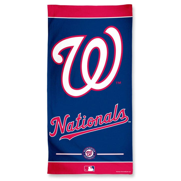 Wholesale-Washington Nationals Fiber Beach Towel 9lb 30" x 60"