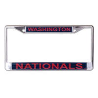 Wholesale-Washington Nationals GLITTER Lic Plt Frame S/L Printed