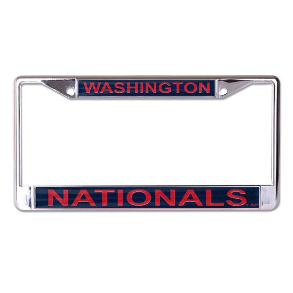 Wholesale-Washington Nationals GLITTER Lic Plt Frame S/L Printed