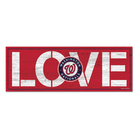 Wholesale-Washington Nationals LOVE Wood Sign 8"x23" 1/4" thick