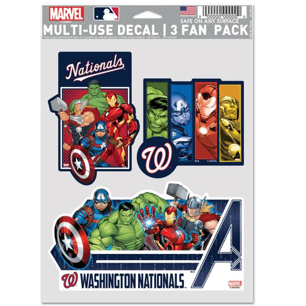 Wholesale-Washington Nationals / Marvel (c) 2021 MARVEL Multi Use 3 Fan Pack