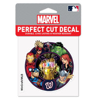 Wholesale-Washington Nationals / Marvel (c) 2021 MARVEL Perfect Cut Color Decal 4" x 4"