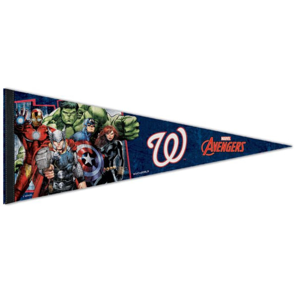 Wholesale-Washington Nationals / Marvel (c) 2021 MARVEL Premium Pennant 12" x 30"