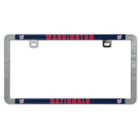 Wholesale-Washington Nationals Metal Lic. Plate Frame Slim