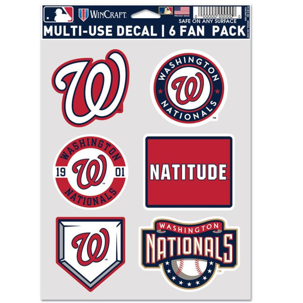 Wholesale-Washington Nationals Multi Use 6 Fan Pack