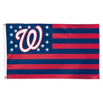 Wholesale-Washington Nationals / Patriotic Flag - Deluxe 3' X 5'