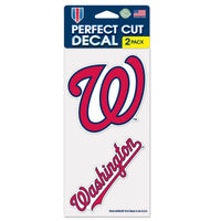 Wholesale-Washington Nationals Perfect Cut Decal set of two 4"x4"