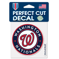 Wholesale-Washington Nationals Primary logo Perfect Cut Color Decal 4" x 4"