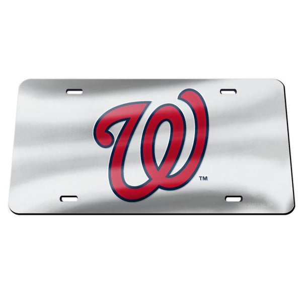 Wholesale-Washington Nationals SILVER Specialty Acrylic License Plate