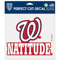 Wholesale-Washington Nationals Slogan Perfect Cut Color Decal 8" x 8"