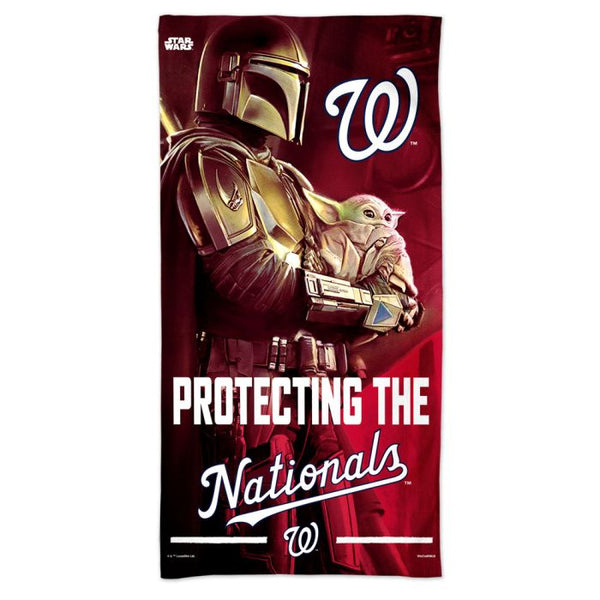 Wholesale-Washington Nationals / Star Wars Mandalorian Spectra Beach Towel 30" x 60"