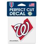 Wholesale-Washington Nationals State Shape Perfect Cut Color Decal 4" x 4"