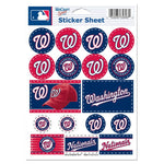 Wholesale-Washington Nationals Vinyl Sticker Sheet 5" x 7"