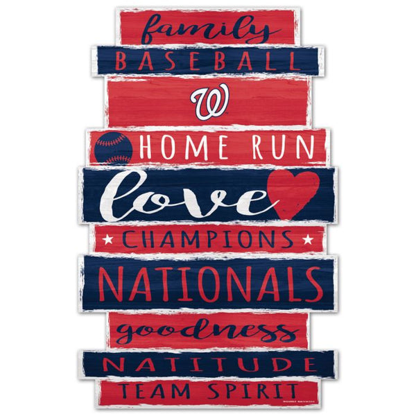 Wholesale-Washington Nationals Wood Sign 11" x 17" 1/4" thick