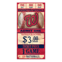 Wholesale-Washington Nationals Wood Sign 6x12 3/8" thick