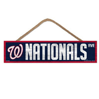 Wholesale-Washington Nationals Wood Sign-with Rope 4" x 17"