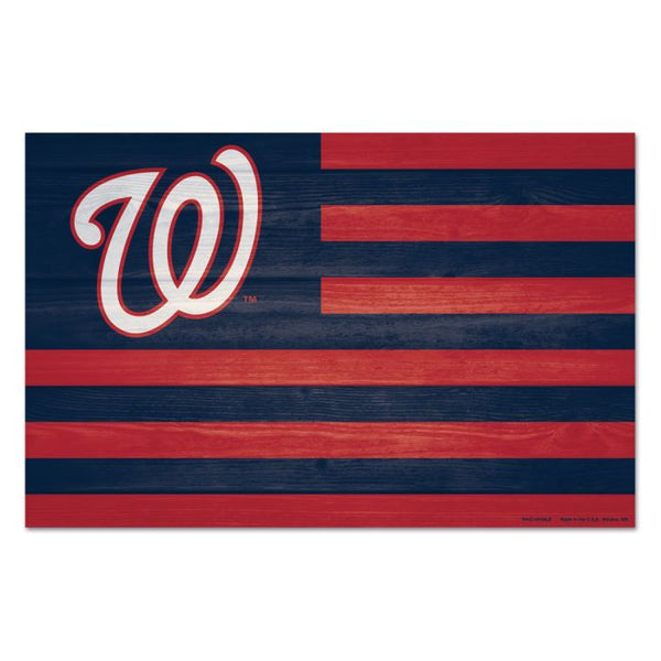 Wholesale-Washington Nationals americana Wood Sign 11" x 17" 1/4" thick