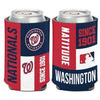 Wholesale-Washington Nationals color block Can Cooler 12 oz.