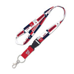 Wholesale-Washington Nationals color block Lanyard w/detachable buckle 1"