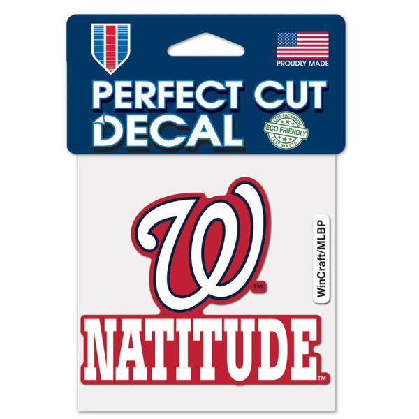 Wholesale-Washington Nationals slogan Perfect Cut Color Decal 4" x 4"