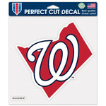 Wholesale-Washington Nationals state shape Perfect Cut Color Decal 8" x 8"