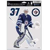 Wholesale-Winnipeg Jets Multi Use 3 FAN PACK Connor Hellebuyck