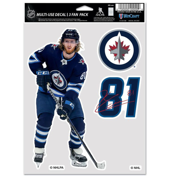 Wholesale-Winnipeg Jets Multi Use 3 Fan Pack Kyle Connor