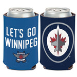 Wholesale-Winnipeg Jets SLOGAN Can Cooler 12 oz.