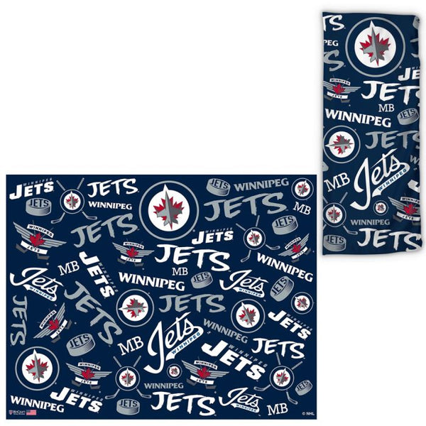 Wholesale-Winnipeg Jets Scatter Print Fan Wraps