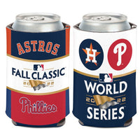 Wholesale-World Series Both Teams 2022 World Seires Dueling Can Cooler 12 oz.