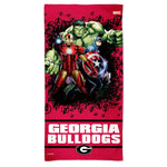 Georgia Bulldogs / Marvel (C) 2021 Marvel Spectra Beach Towel 30"  x 60"