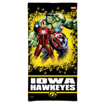 Iowa Hawkeyes / Marvel (c) 2021 MARVEL Spectra Beach Towel 30"  x 60"