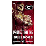 Georgia Bulldogs / Star Wars MANDALORIAN Spectra Beach Towel 30"  x 60"