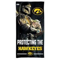 Iowa Hawkeyes / Star Wars MANDALORIAN Spectra Beach Towel 30"  x 60"