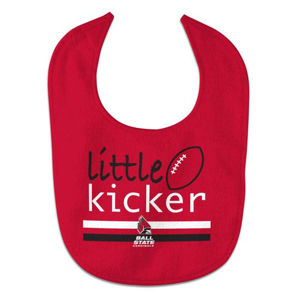 Wholesale-Ball State Cardinals LITTLE KICKER All Pro Baby Bib