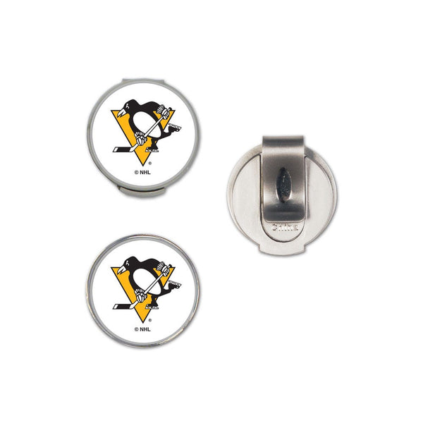 Pittsburgh Penguins Hat Clip w/2 Markers, clamshell