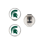 Wholesale-Michigan State Spartans Hat Clip w/2 Markers, clamshell