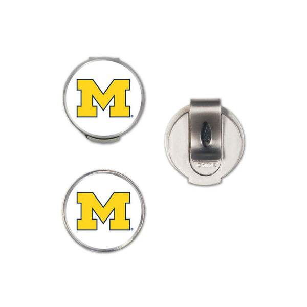 Wholesale-Michigan Wolverines Hat Clip w/2 Markers, clamshell