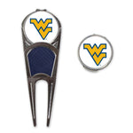 Wholesale-West Virginia Mountaineers Golf Mark/Tool/H Clip Combo*