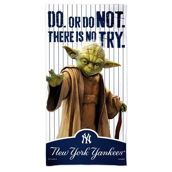 New York Yankees / Star Wars Yoda Spectra Beach Towel 30"  x 60"
