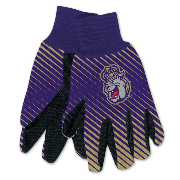 James Madison Dukes Adult Two Tone Gloves
