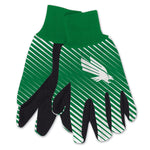 North Texas Mean Green Adult Two Tone Gloves