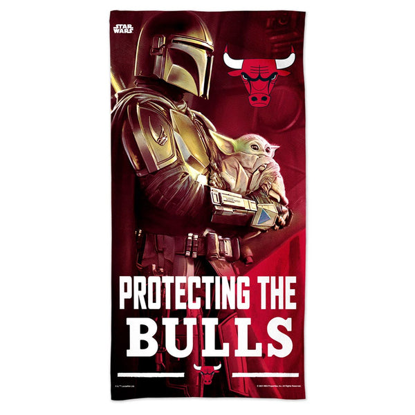 Chicago Bulls / Star Wars Mandalorian Spectra Beach Towel 30"  x 60"