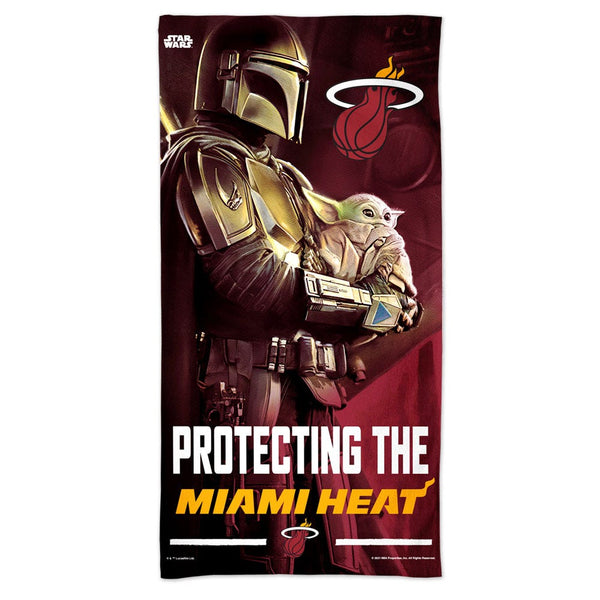 Miami Heat / Star Wars Mandalorian Spectra Beach Towel 30"  x 60"
