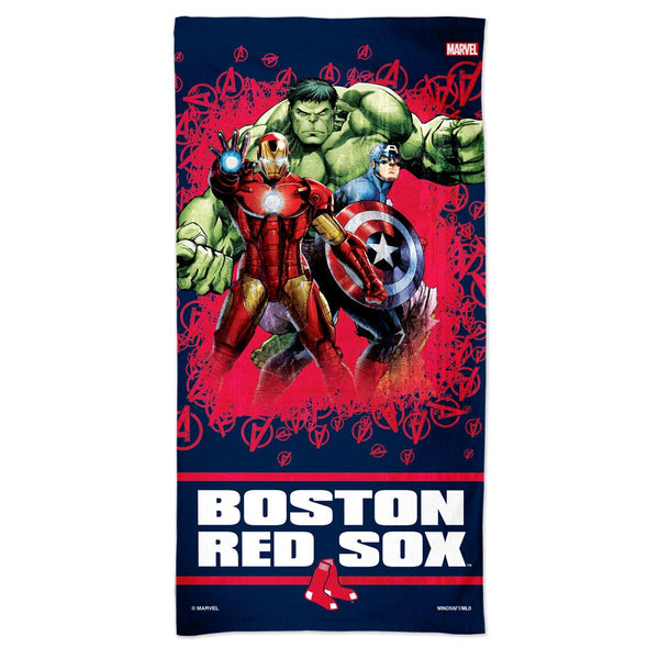Boston Red Sox / Marvel (c) 2021 MARVEL Spectra Beach Towel 30"  x 60"