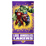 Los Angeles Lakers / Marvel (c) 2021 MARVEL Spectra Beach Towel 30"  x 60"