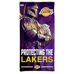 Los Angeles Lakers / Star Wars Mandalorian Spectra Beach Towel 30"  x 60"