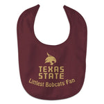 Wholesale-Texas State Bobcats LITTLEST FAN All Pro Baby Bib