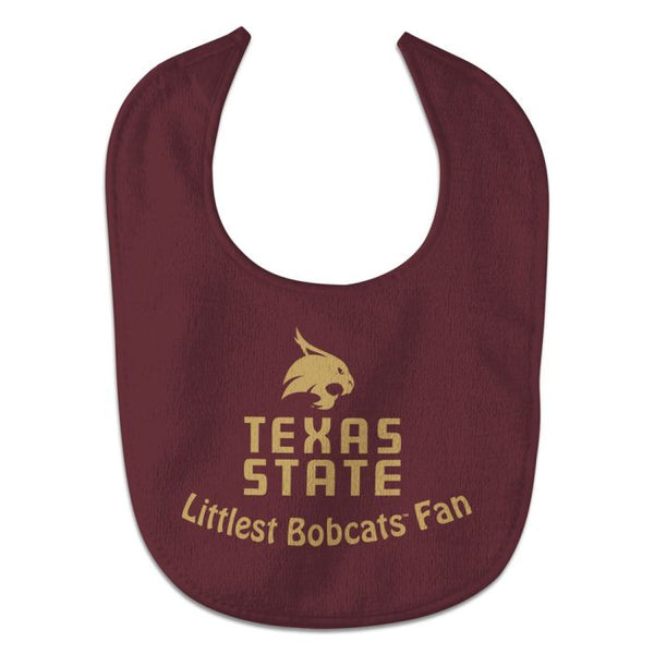 Wholesale-Texas State Bobcats LITTLEST FAN All Pro Baby Bib