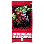 Wholesale-Nebraska Cornhuskers / Marvel (c) 2021 MARVEL Spectra Beach Towel 30" x 60"